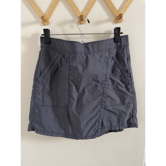 Columbia Skort Women's 6L Longer Days Blue Outdoor Bottoms Pockets Elastic Waist - Picture 1 of 8